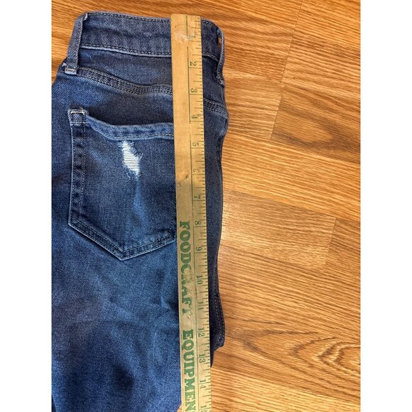 Hollister Curvy High-Rise Mom Jeans Distressed Dark Wash W24 L27 Denim - Picture 4 of 10